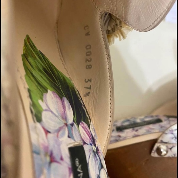 Dolce & Gabanna Multicolor Hydrangea Mules - Picture 5 of 7